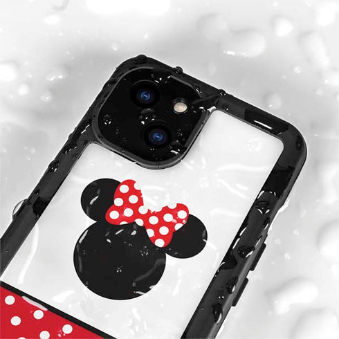 Disney Minnie Mouse Symbol iPhone 15 Waterproof Case